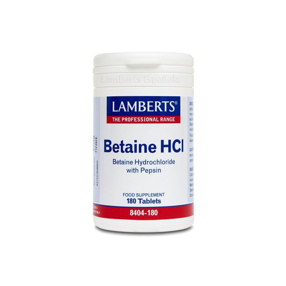 Lamberts Betaina Hcl 324 Mg 180 tablečių