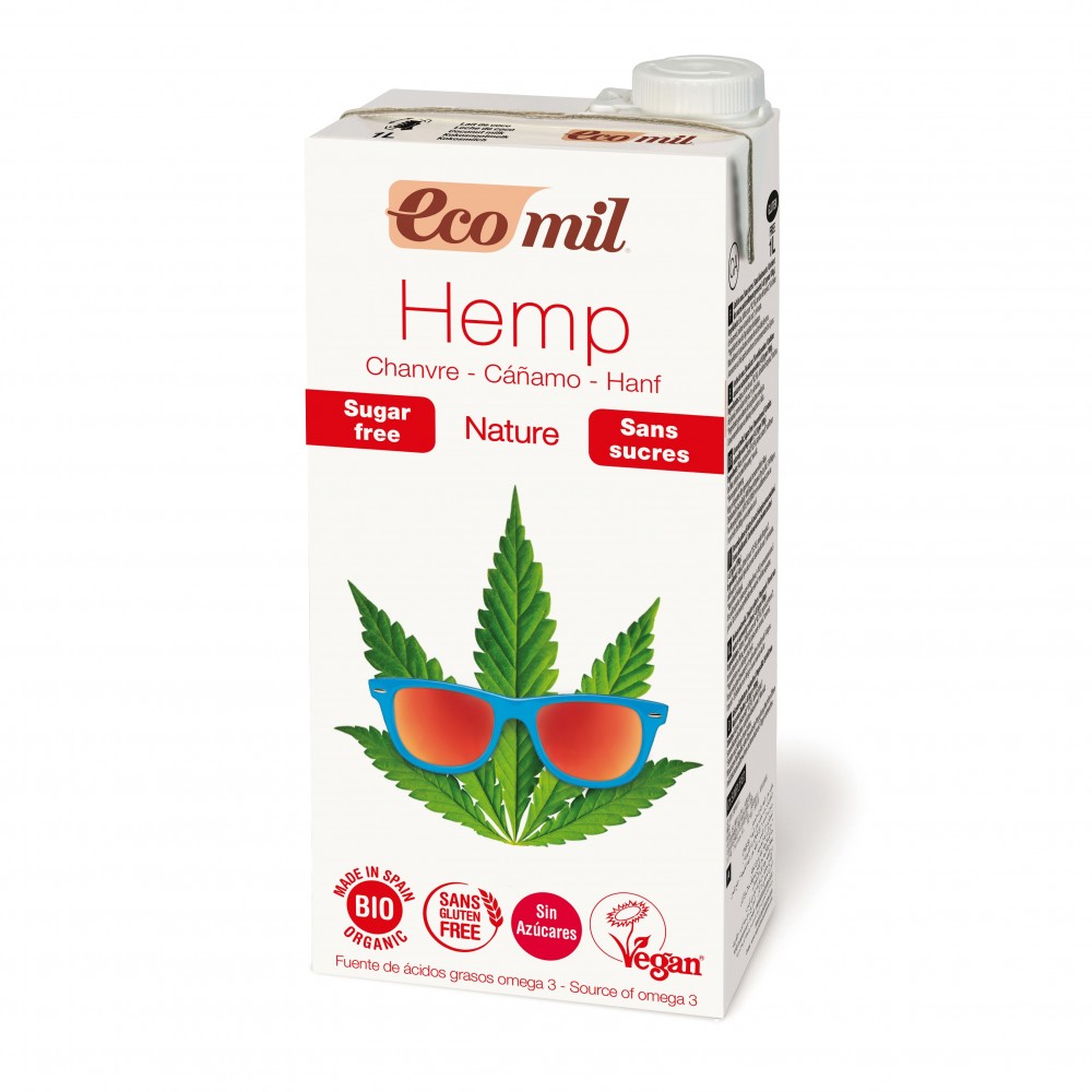 Nutriops Ecomil Hemp Cañamo Nature 1l kanapių augalinio pieno gėrimas