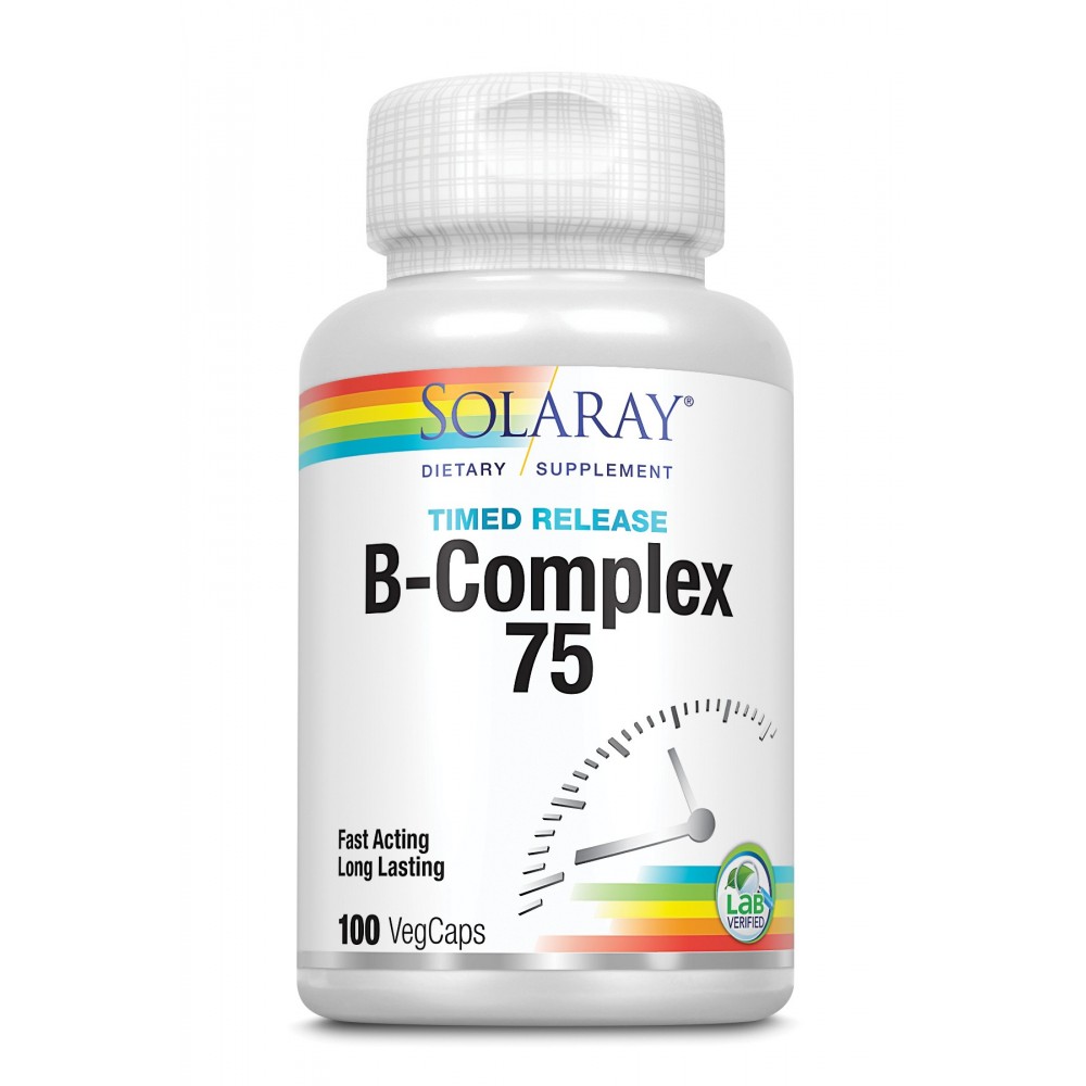 Solaray B Complex 75 A-R 100 Vcaps