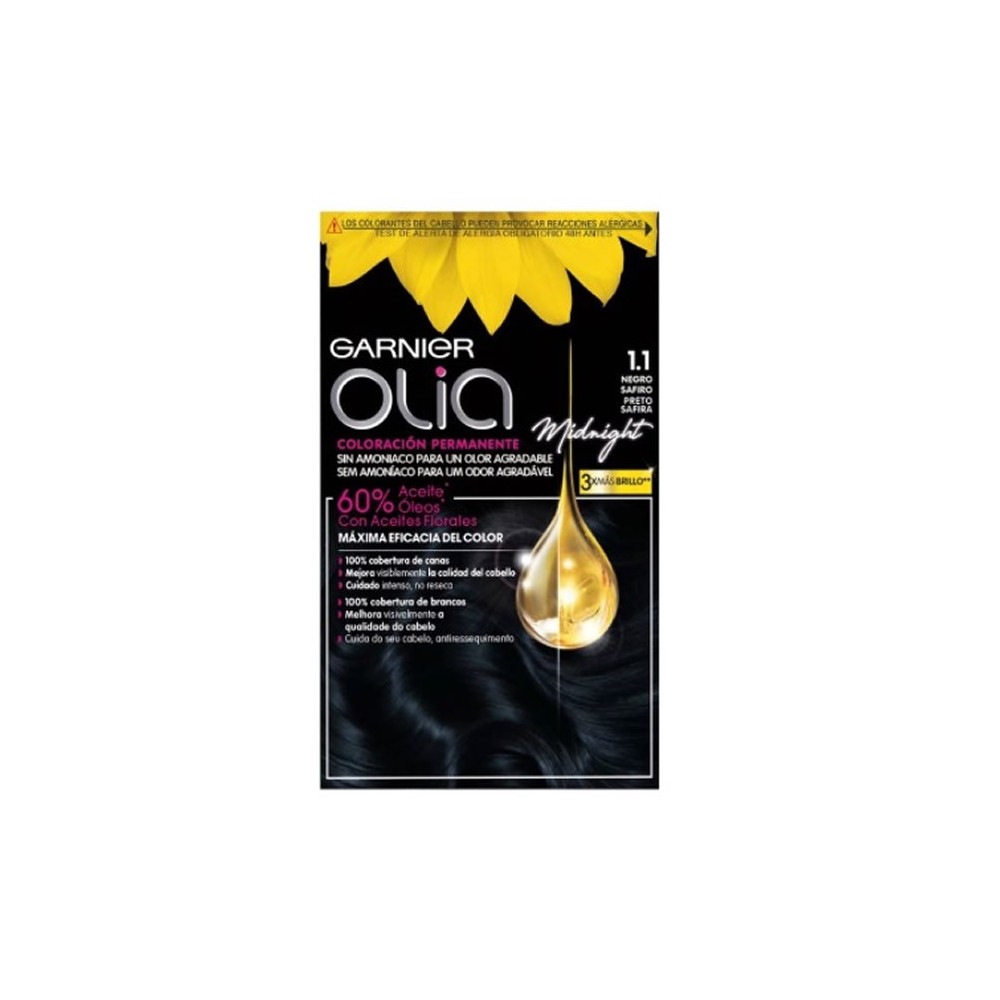 Garnier Olia Permanent Coloring 1.10 Black Sapphire