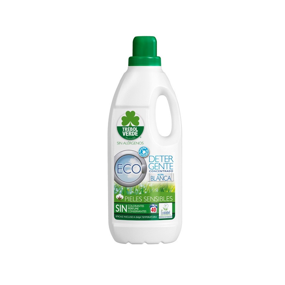 Trébol Verde Detergente Lavadora Ropa Blanca Ecologico 2l