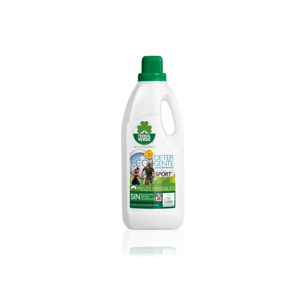 Trébol Verde Detergente Ropa Deporte Ecologico 1500ml