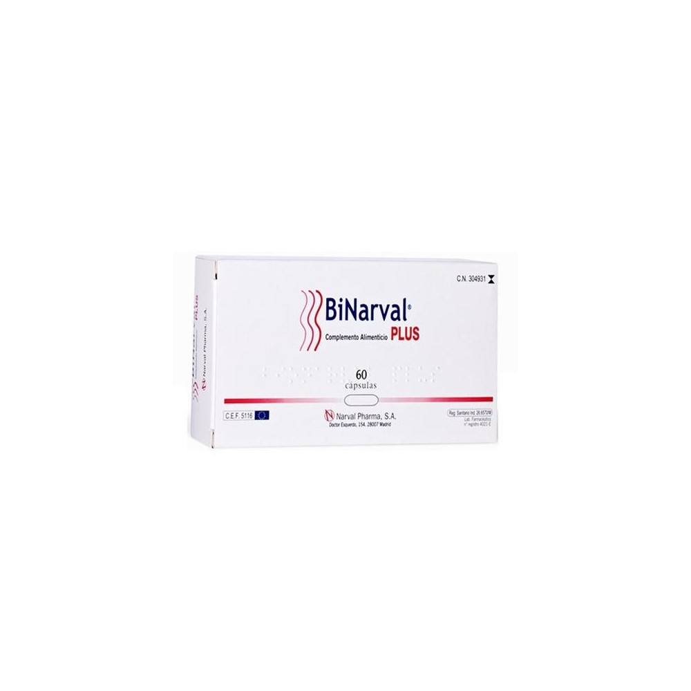 Narval Pharma Binarval Plus® 760mg 60 kapsulių