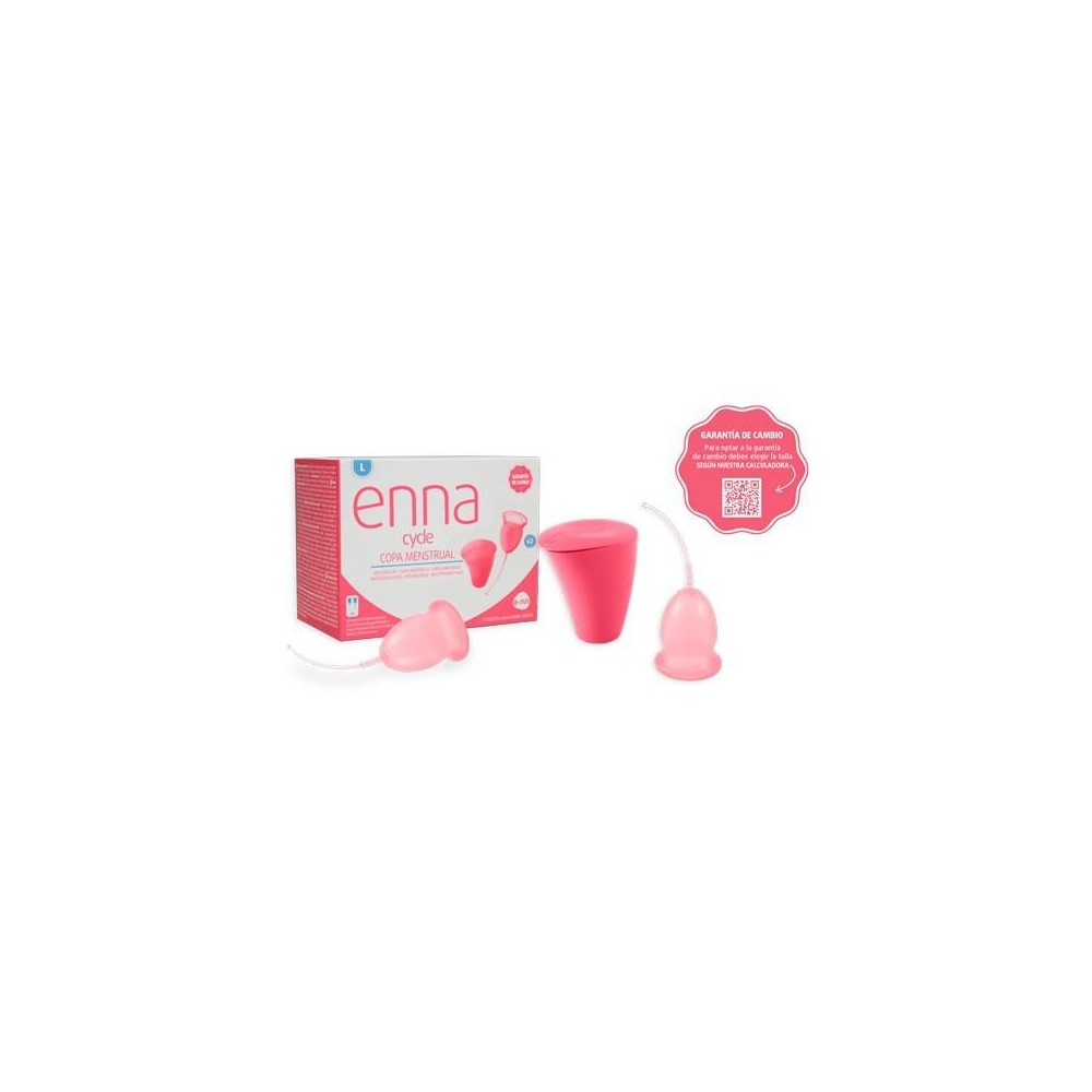 Enna Cycle Menstrual Cup Size L 2 Cups Sterilizer
