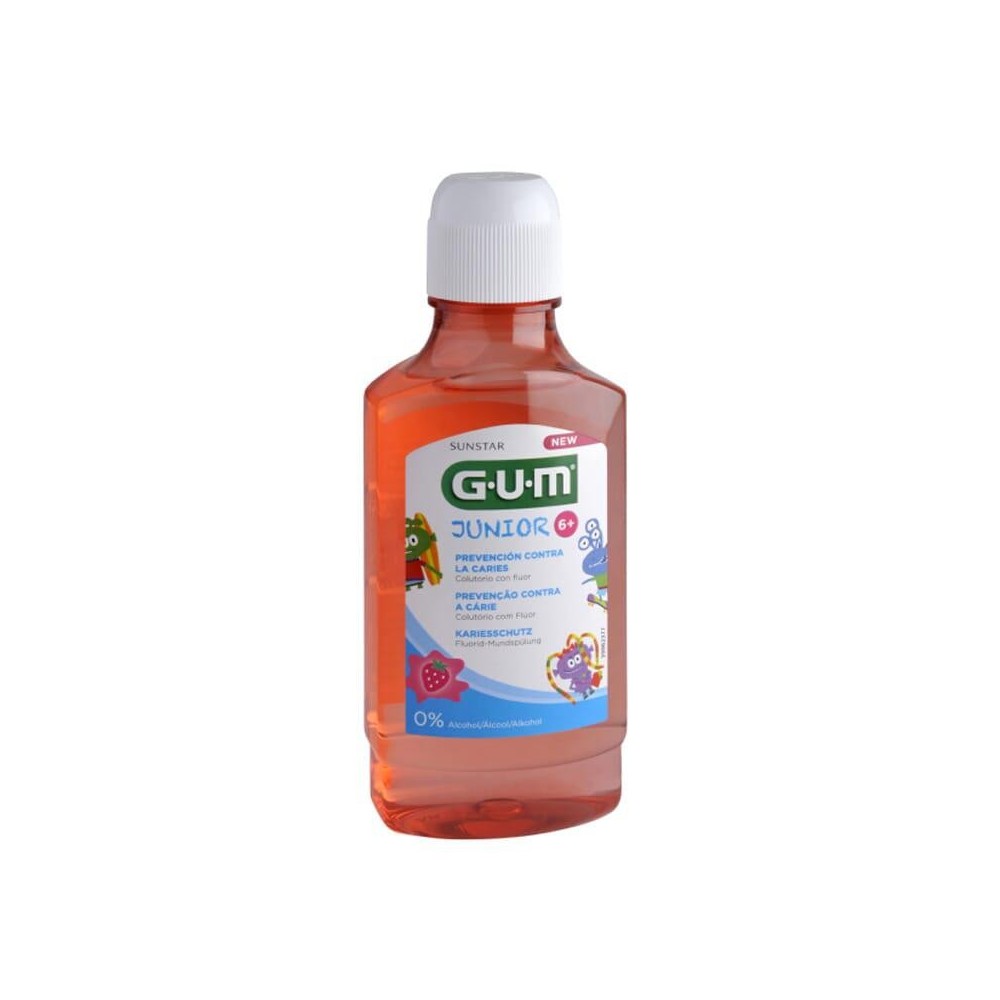 Gum Junior Colutorio Sabor Fresa 6 Años 300ml