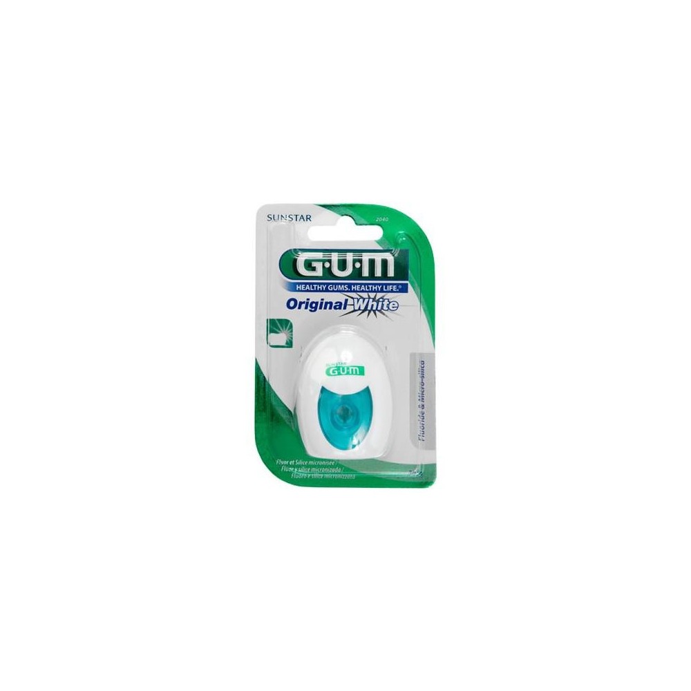 "Gum® 2040 Original White Whitening Floss" dantų siūlas 30 m