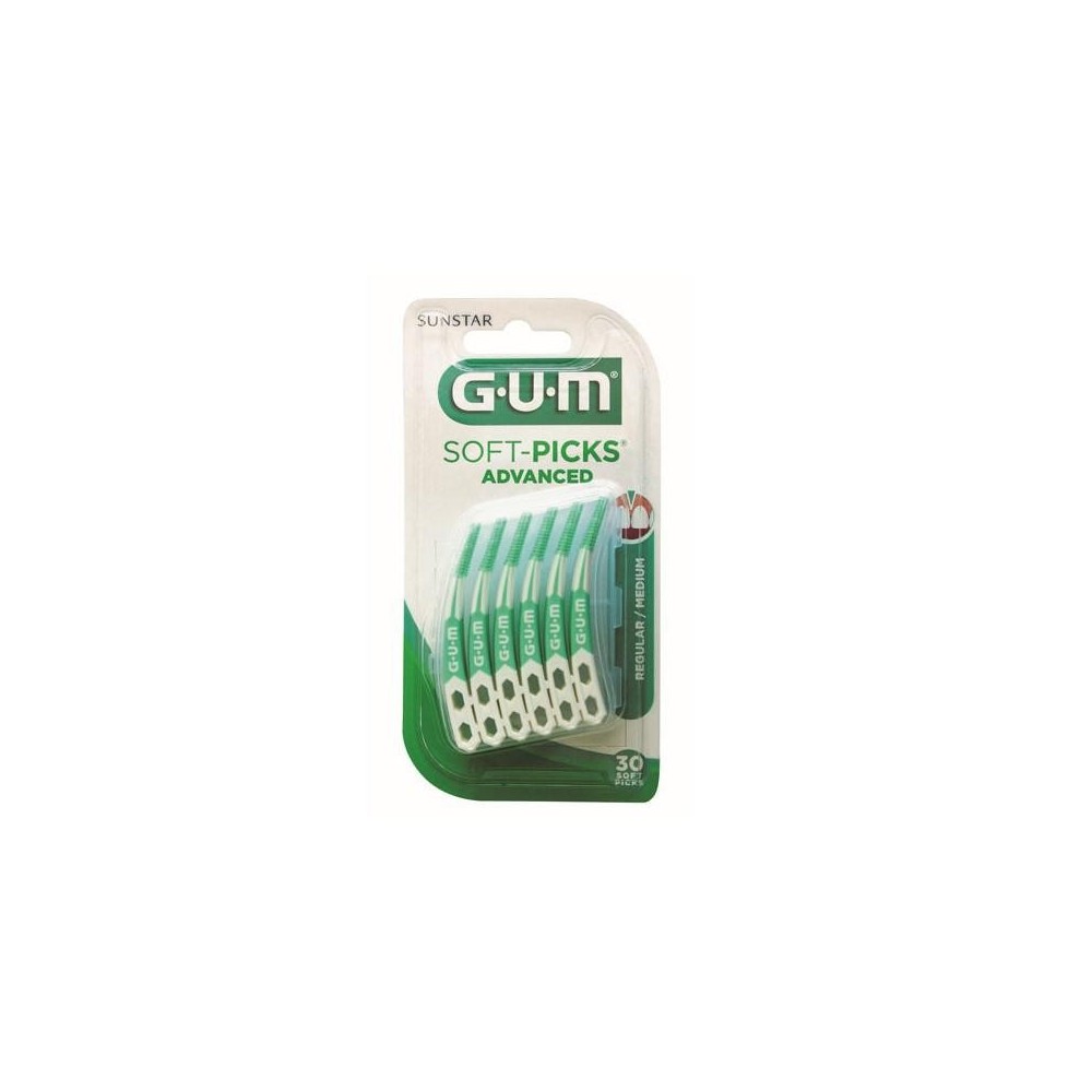 "Gum® Soft-Picks Advanced" įprastos minkštos žnyplės 30uds