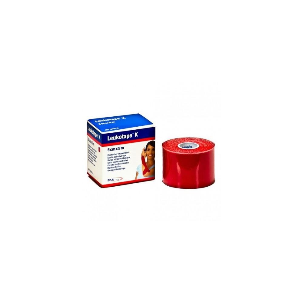 Leukotape K lipnus elastinis tvarstis raudonas 5 cm X 5 M Bsn Medical