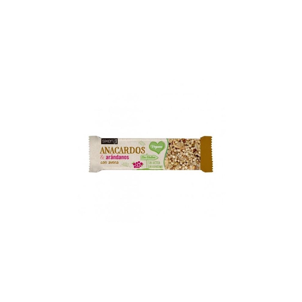 Siken Snack Barrita Anacardo-Arandano 36g