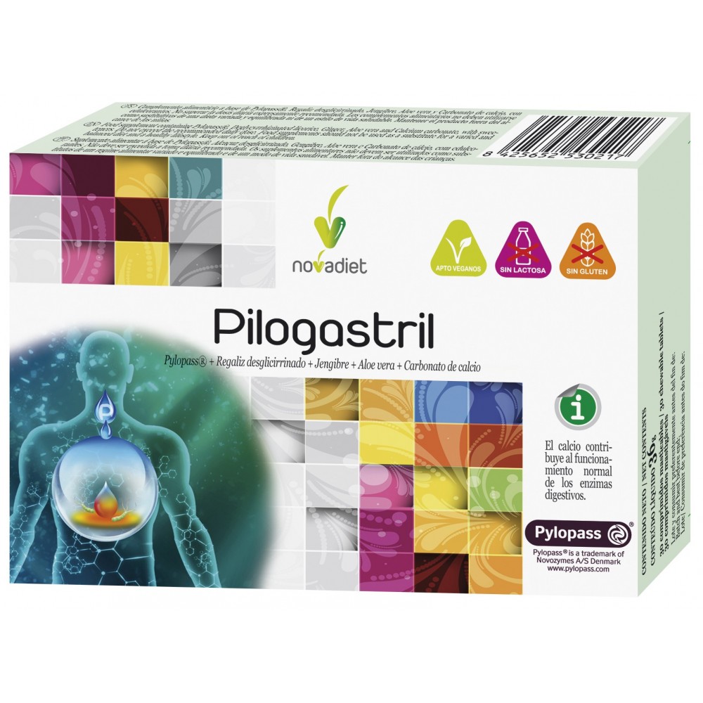 Novadiet Pilogastril 30 Comp Masticables