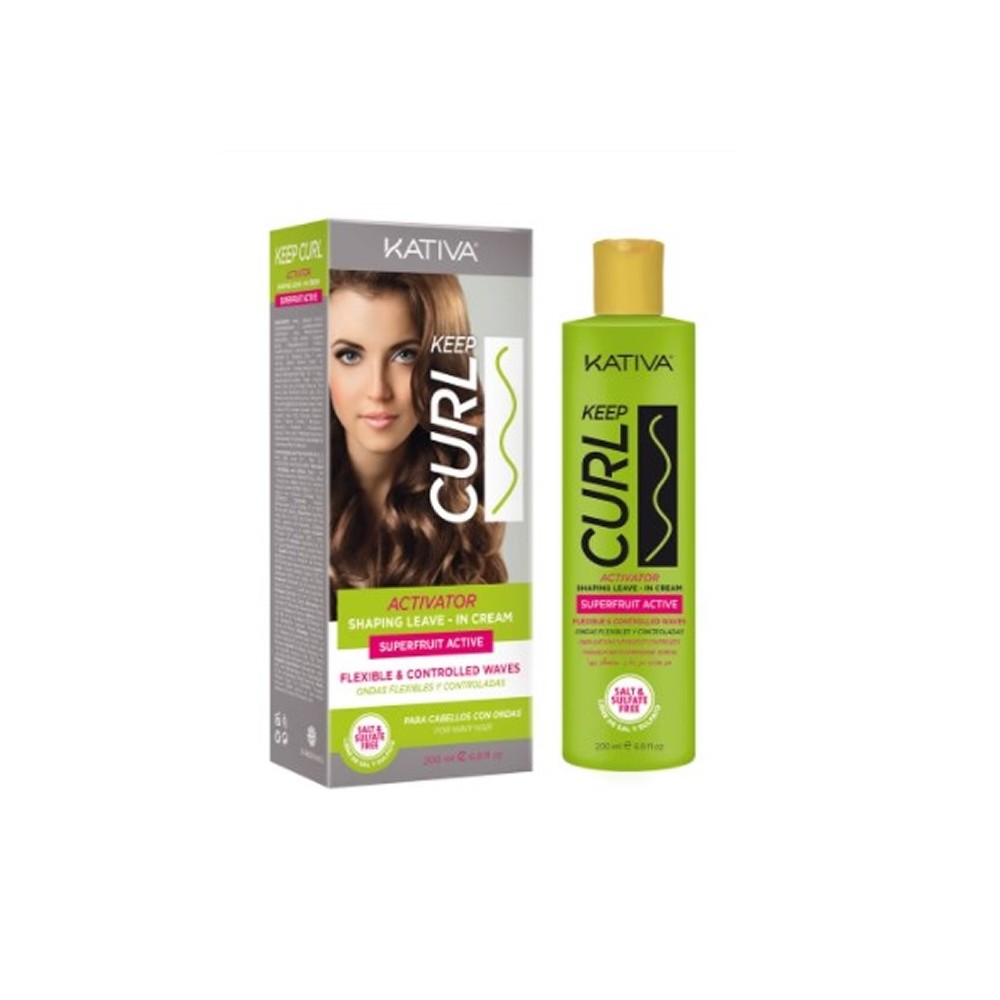 Kremas garbanotiems plaukams Kativa Keep Curl Activator Leave-In Cream, 200ml,