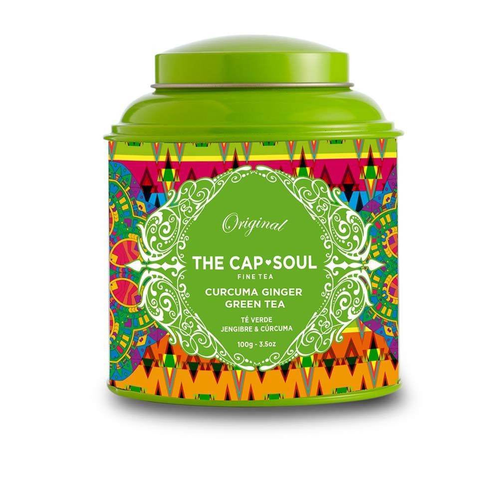 The Capsoul Té Granel Verde, Jengibre y Cúrcuma 100g