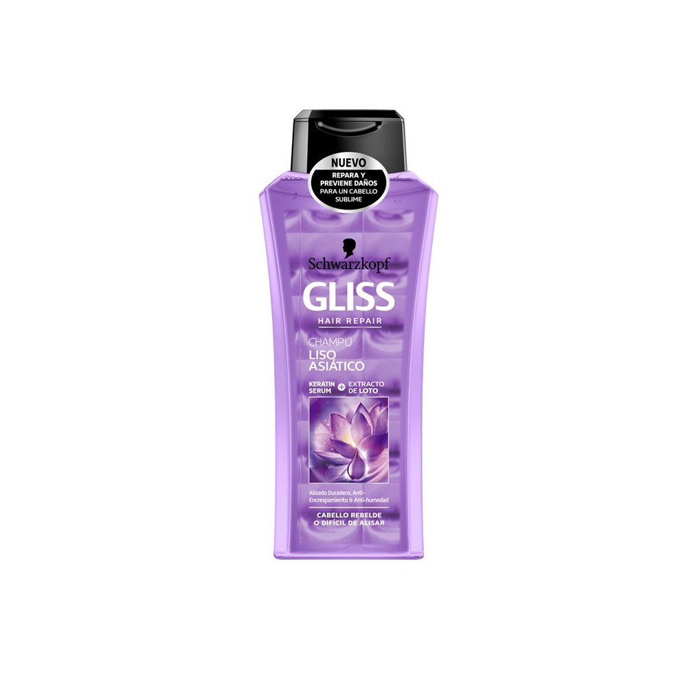 Schwarzkopf Gliss Total Repair Liso Asiático Shampoo 370ml