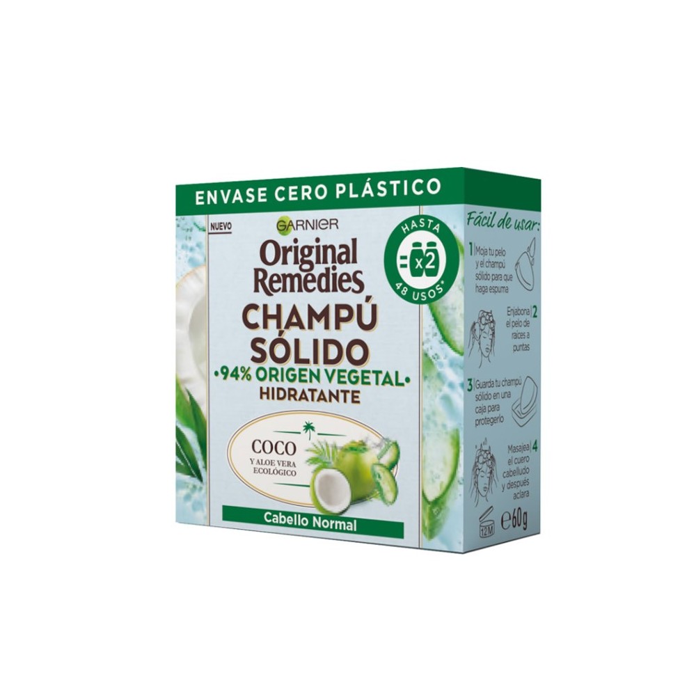 Garnier Original Remedies Champú Sólido Cabello Normal 60g