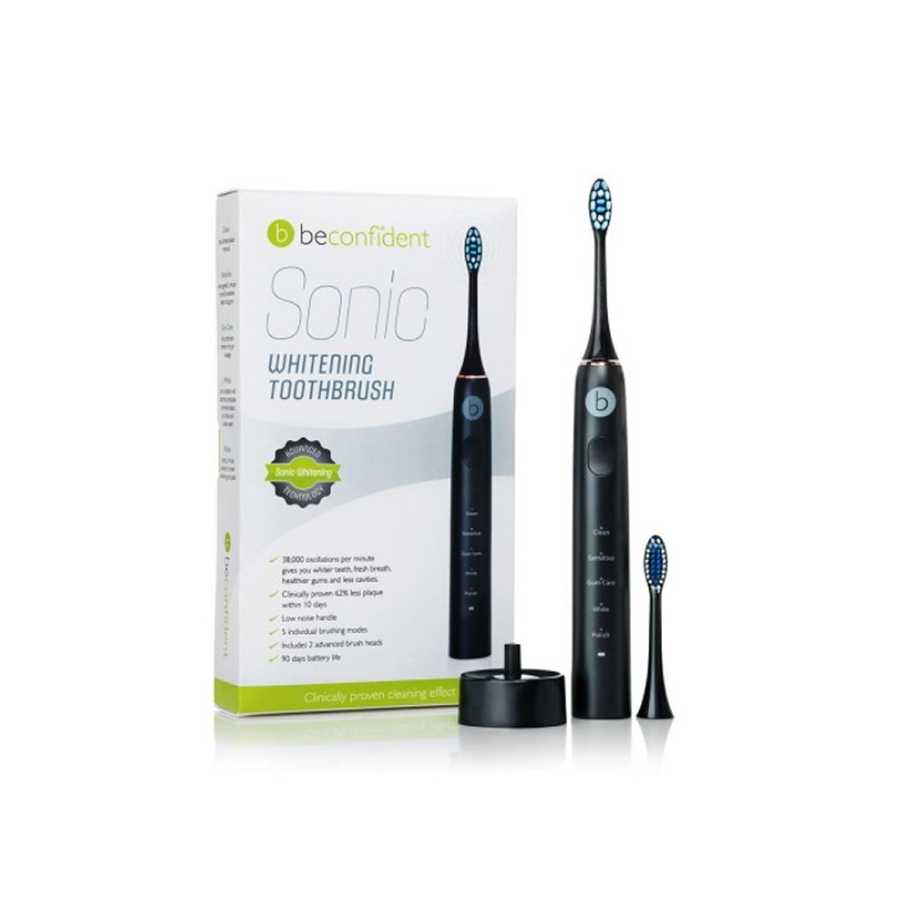 Beconfident Sonic Electric Whitening Toothbrush Black-Rose Gold