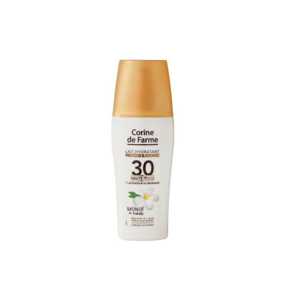 "Corine De Farme" drėkinamasis pienelis "Protect And Tan" Spf30 150ml