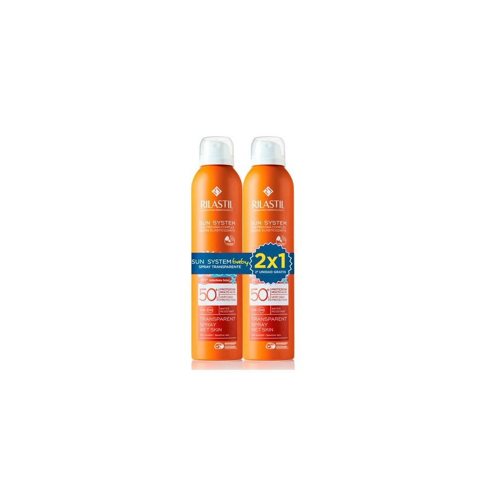 "Rilastil Sun System Baby Spray" purškiklis Spf50+ 2x200ml