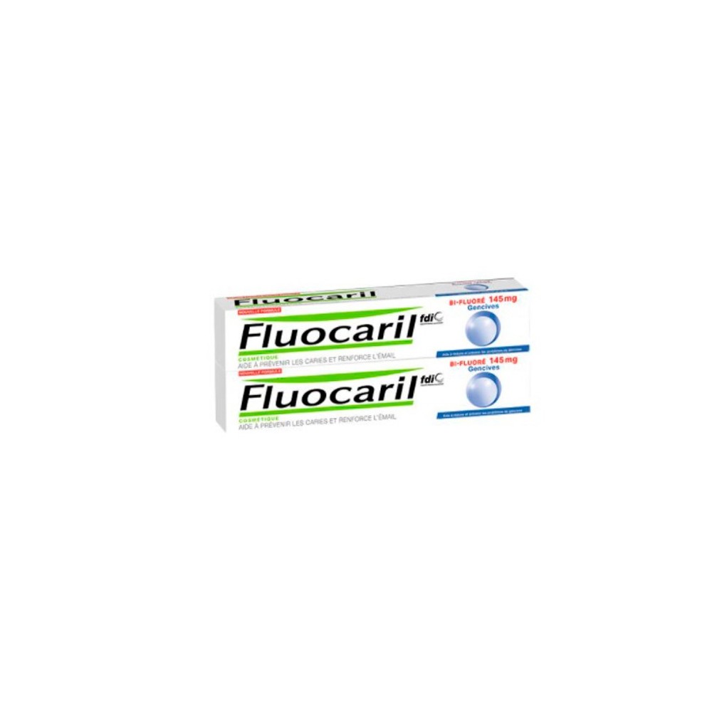 Fluocaril Gum dantų pasta Bifluoridas 145mg Pakuotė 2 x 75ml