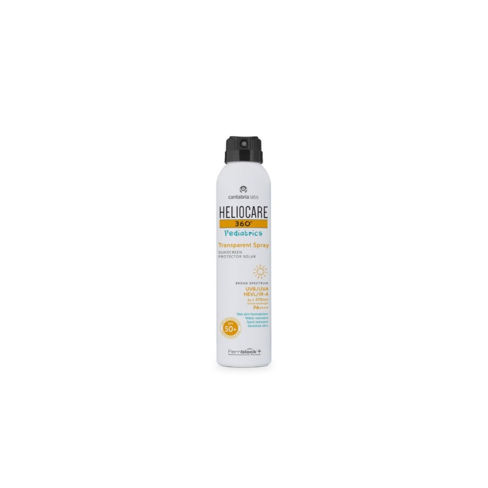 "Heliocare 360 Pediatrics" skaidrus purškiklis Spf 50 200ml
