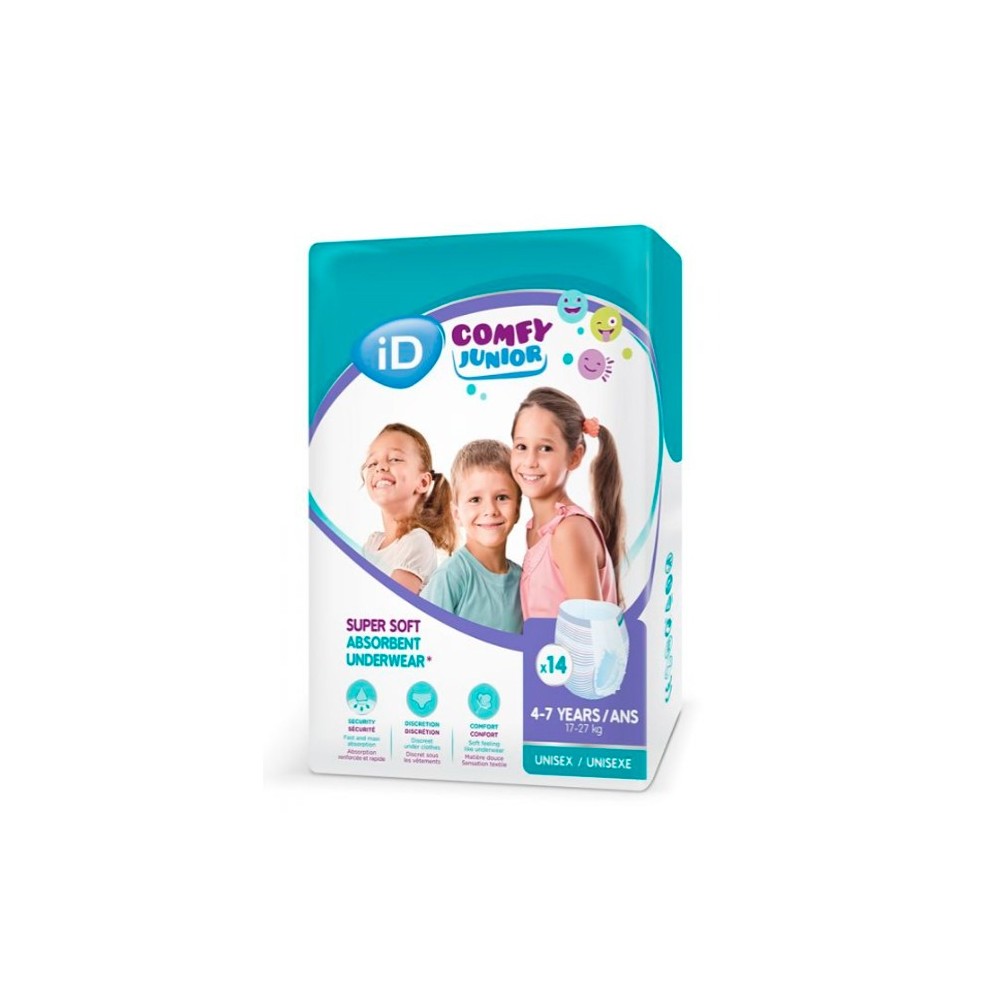 Id Comfy Junior kelnaitės 4-7 metai 14vnt