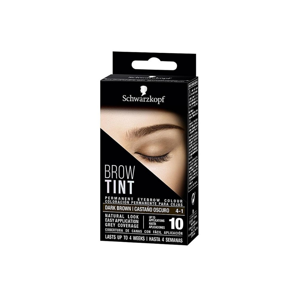 Antakių ir blakstienų dažai Schwarzkopf Dark Brown 4-1, 17 ml