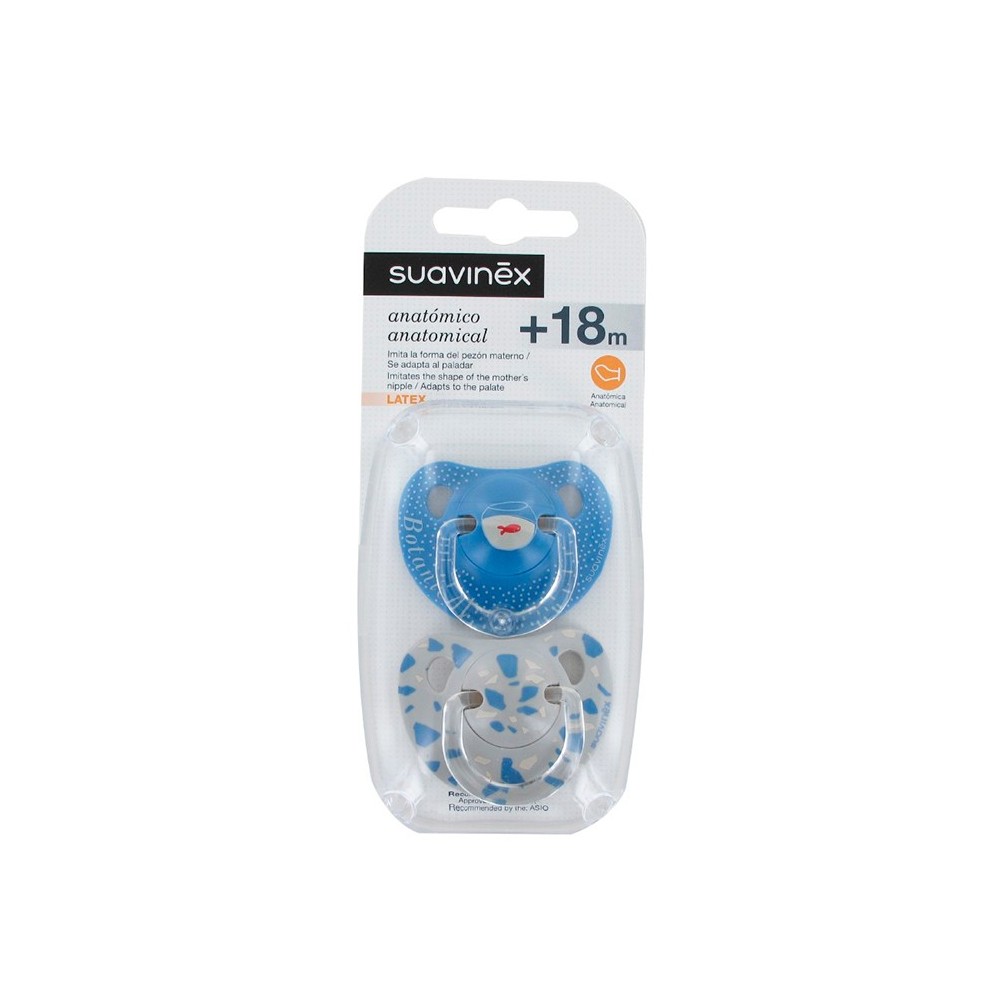 Suavinex 2 Anatomical Soothers +18cm