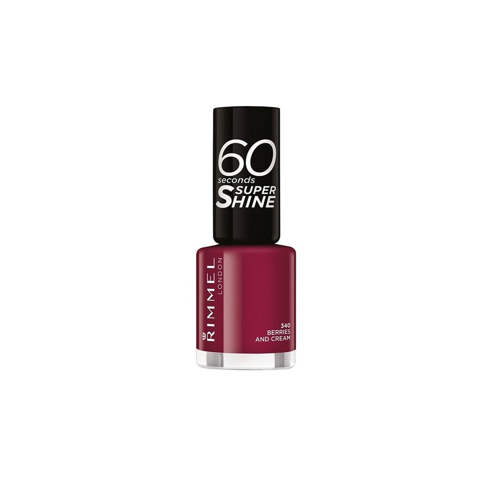 "Rimmel London 60 Seconds Super Shine" nagų lakas 340 Berries And Cream