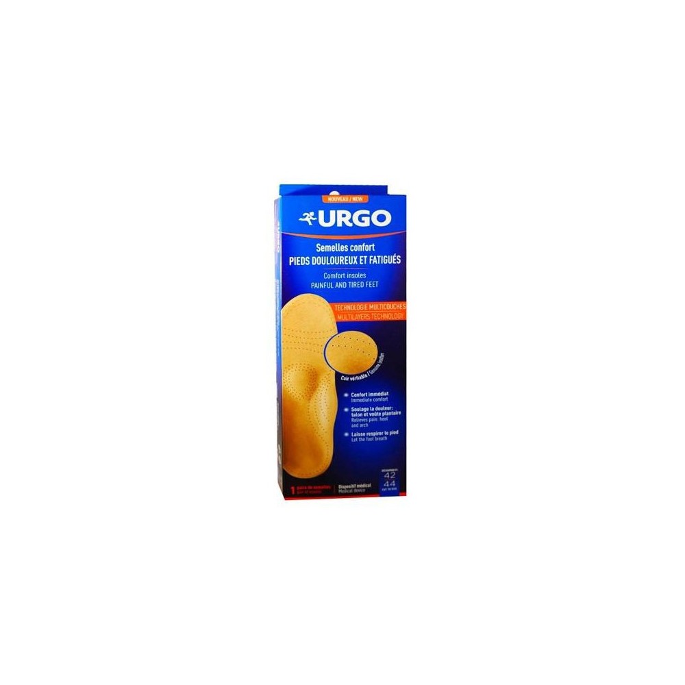 Urgo Comfort Insoles Size 42-44