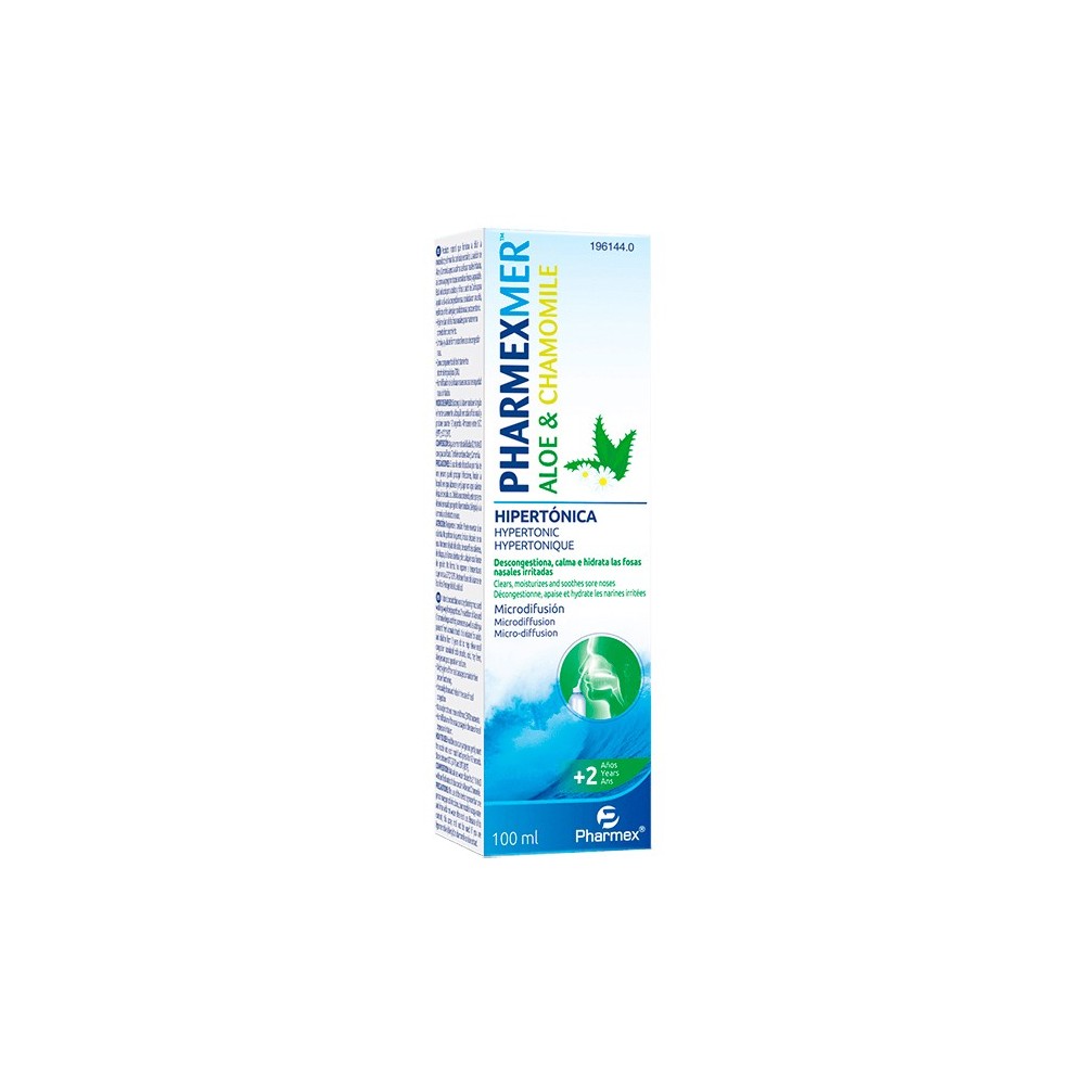 Pharmexmer Hyper Aloe&Chamomile natūralaus jūros vandens tirpalas su alijošiaus ir ramunėlių vandeniniais ekstraktais 100ml