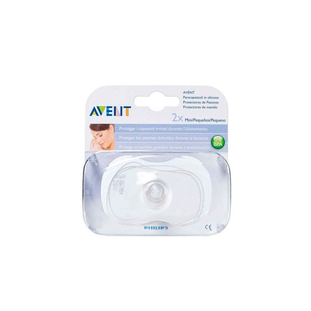 Avent 2 Mini Silicone Nipple Shields