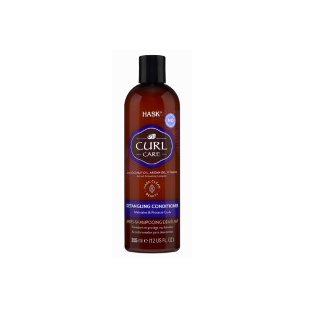 "Hask Curl Care" garbanotų plaukų priežiūros išššukuojamasis kondicionierius 355ml