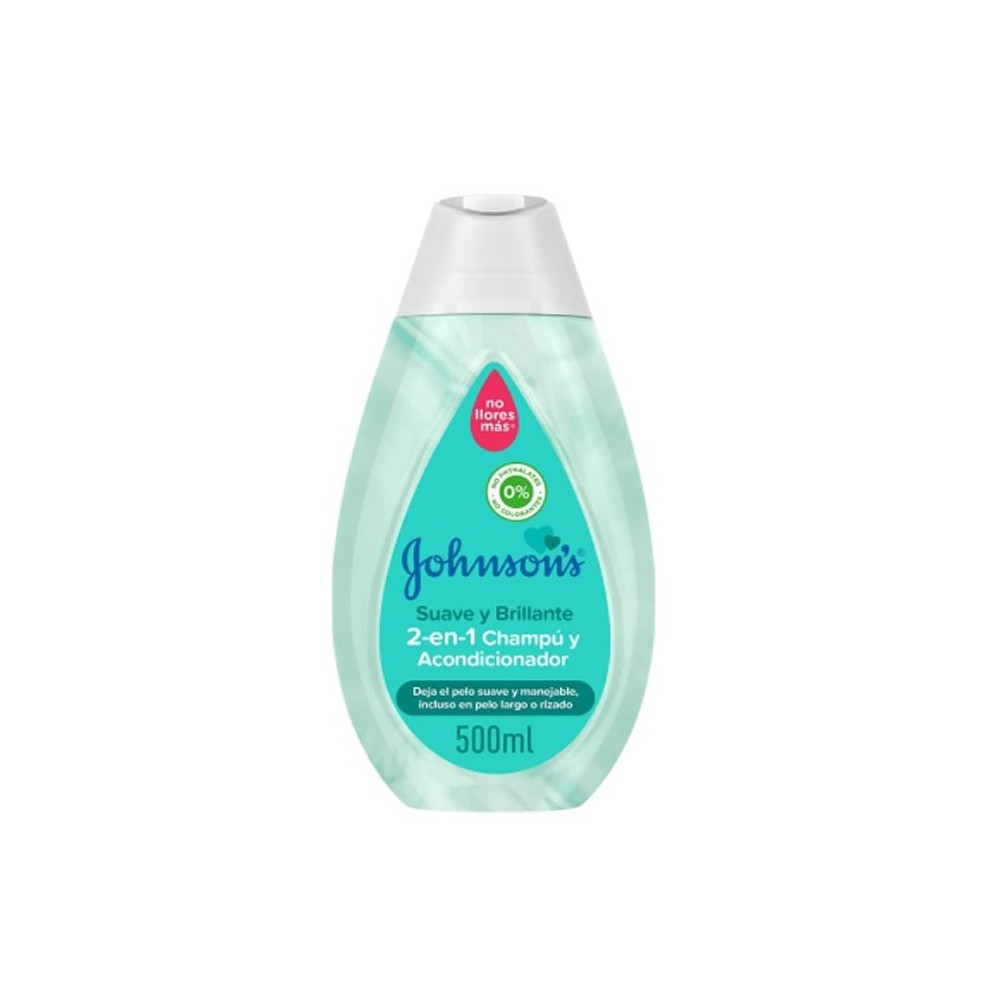 "Johnson's Soft And Brilliant 2 in 1" šampūnas ir kondicionierius 500ml
