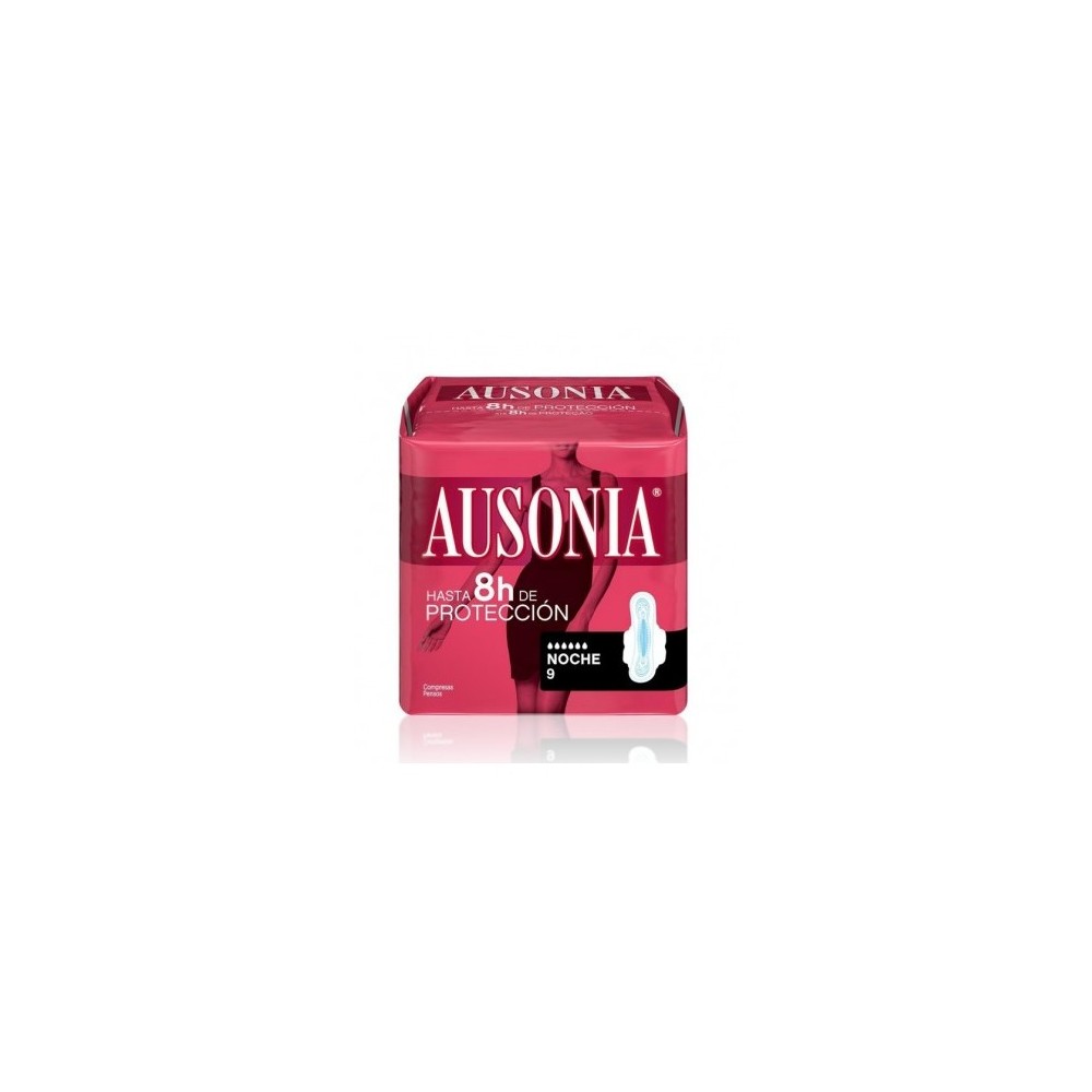 Ausonia Night With Wings Sanitary Towels 9 Units