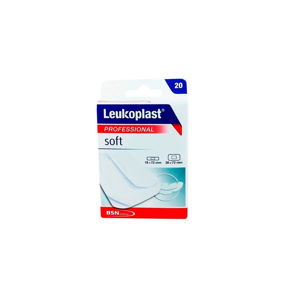 Bsn Medical Leukoplasr Pro Soft 19mx72mm pleistrai 20vnt