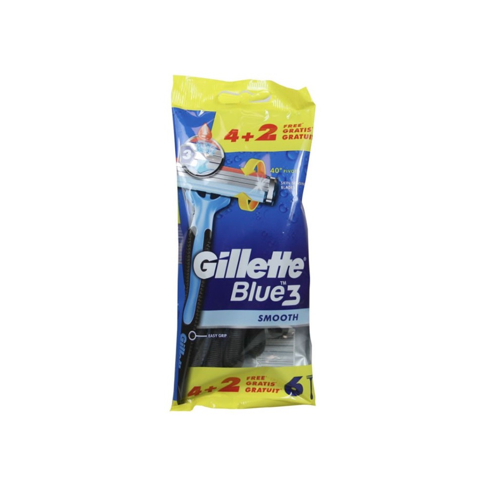 Gillette Blue 3 Disposable Razor 6 Units