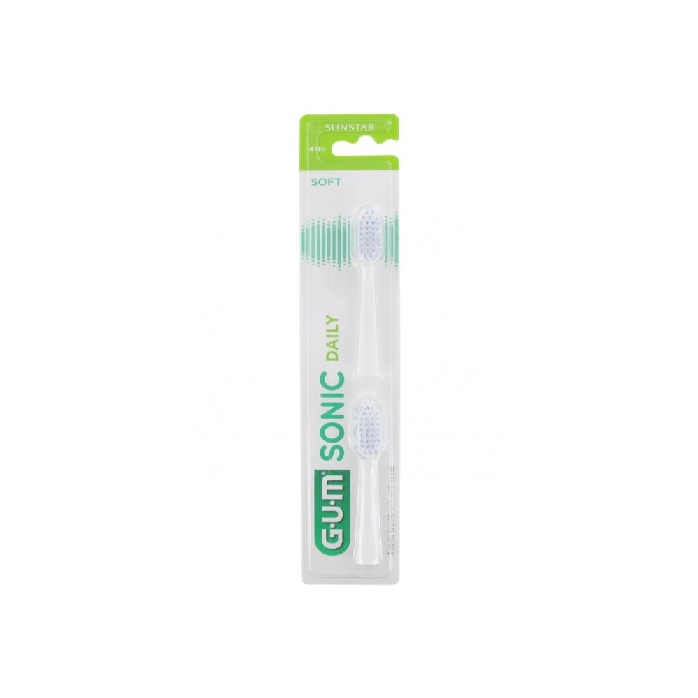 Gum Sonic Daily Refills White Brush 2U