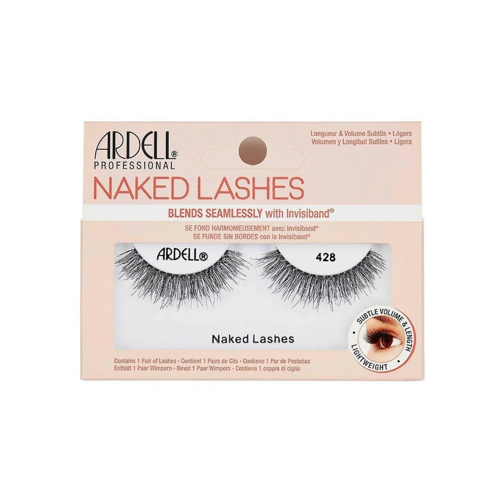 klijuojamos akių blakstienos "Ardell Naked Lashes" 428