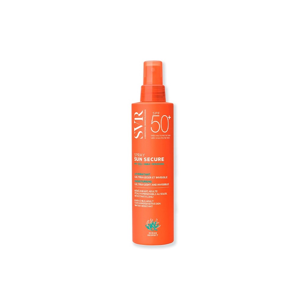 Svr Sun Secure purškiamas drėkinamasis kremas saugantis nuo saulės Spf50+ 200ml
