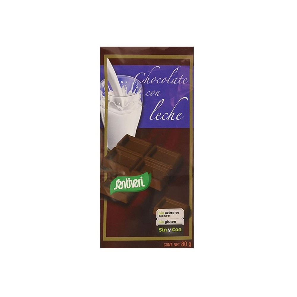 Santiveri Milk Chocolate + Maltitol 80g