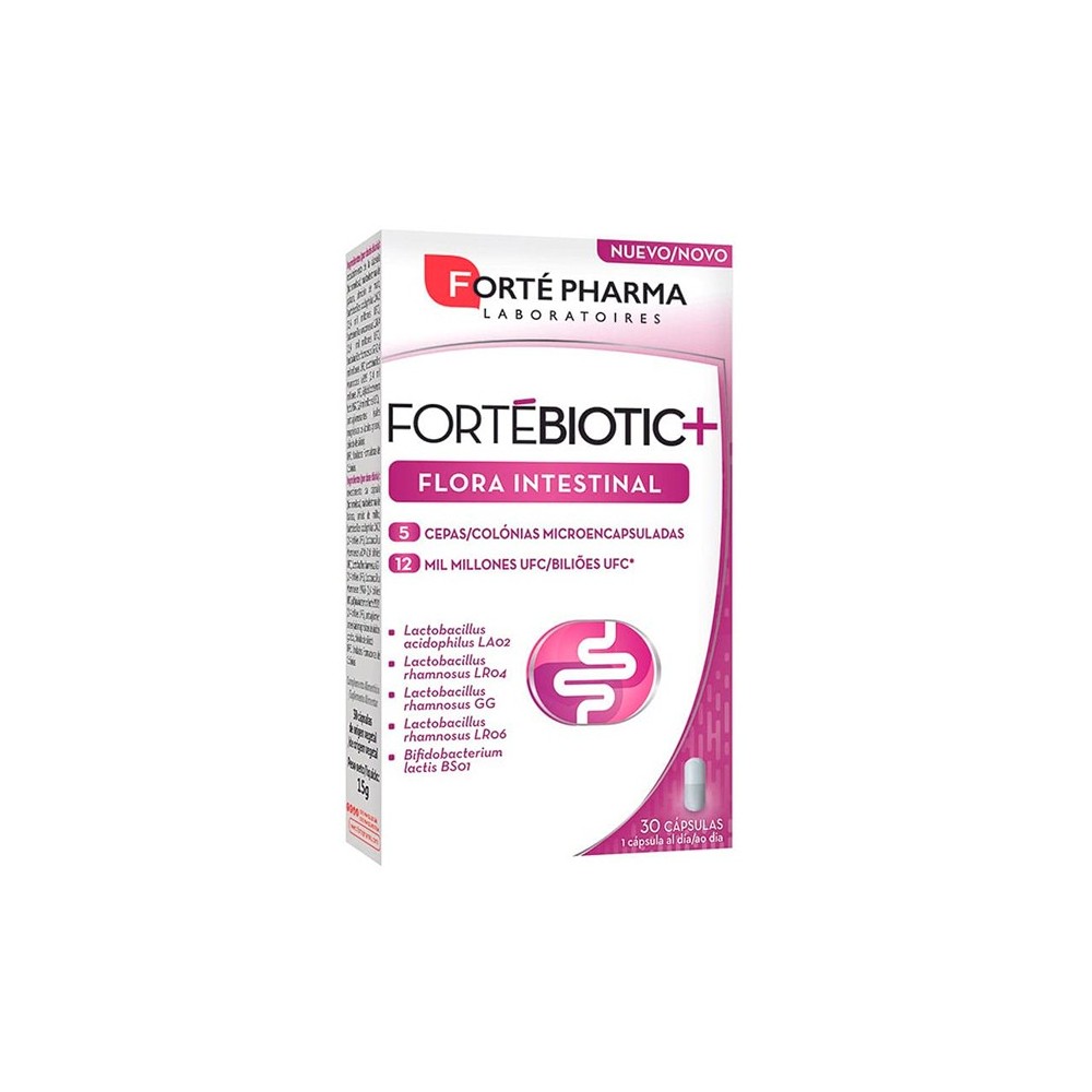 Forté Pharma Fortebiotic+ žarnyno flora 30 kapsulių