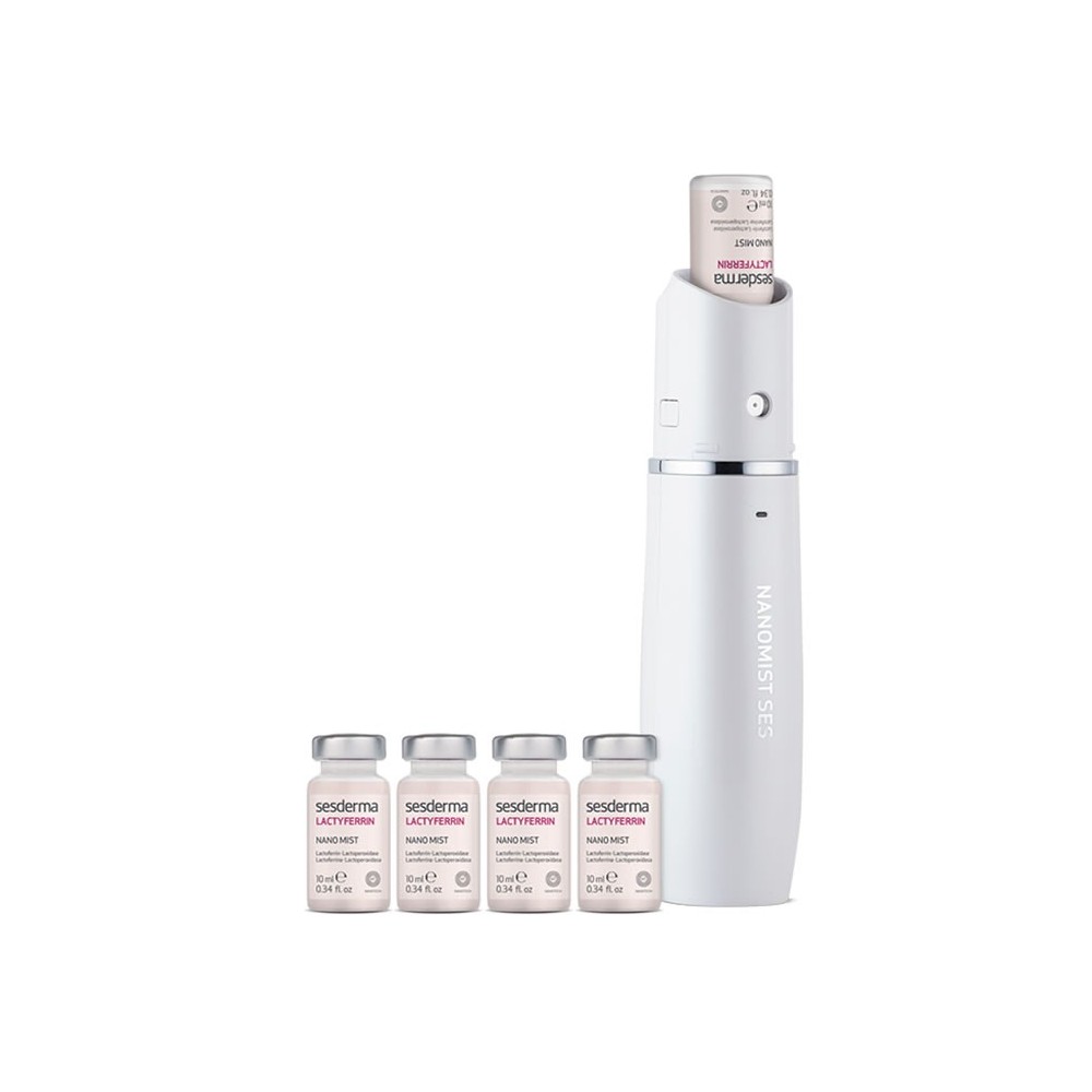 drėkinamoji dulksna Sesderma Lactyferrin Nano Mist Defense 5 Vials + Device