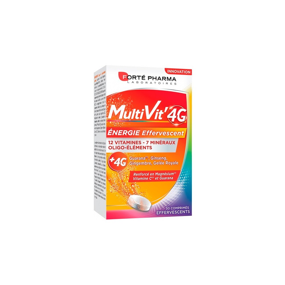 Forté Pharma Multivit 4g Energy 30 Effervescent Tablets