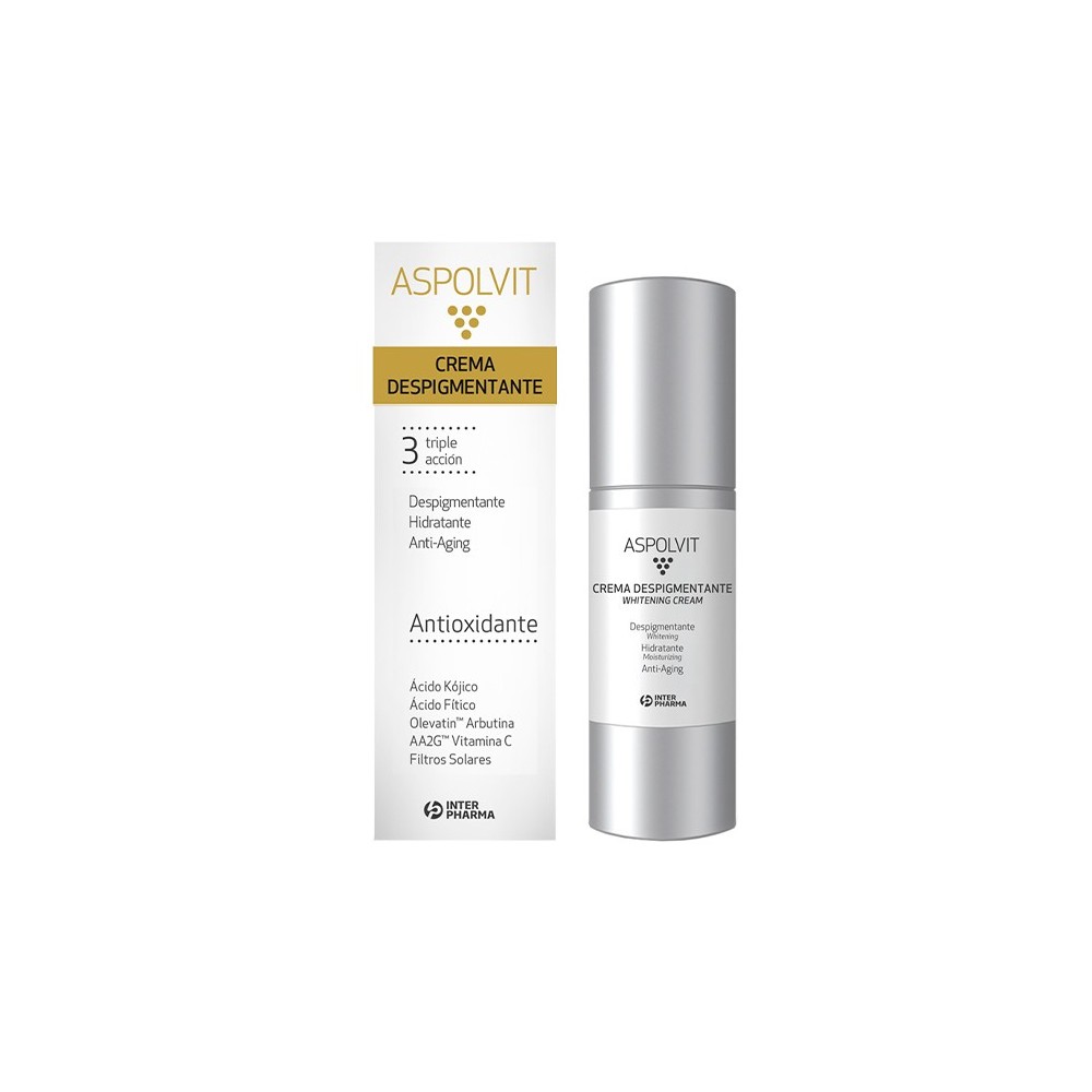Interpharma Aspolvit Depigmenting Depigmentuojantis kremas veido dėmių gydimui 30ml