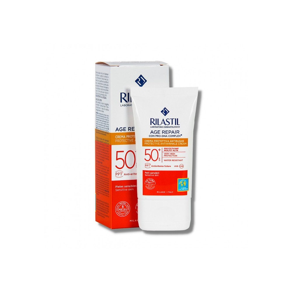 "Rilastil Age-Repair Cream Spf50+" Veido kremas nuo saulės 40ml