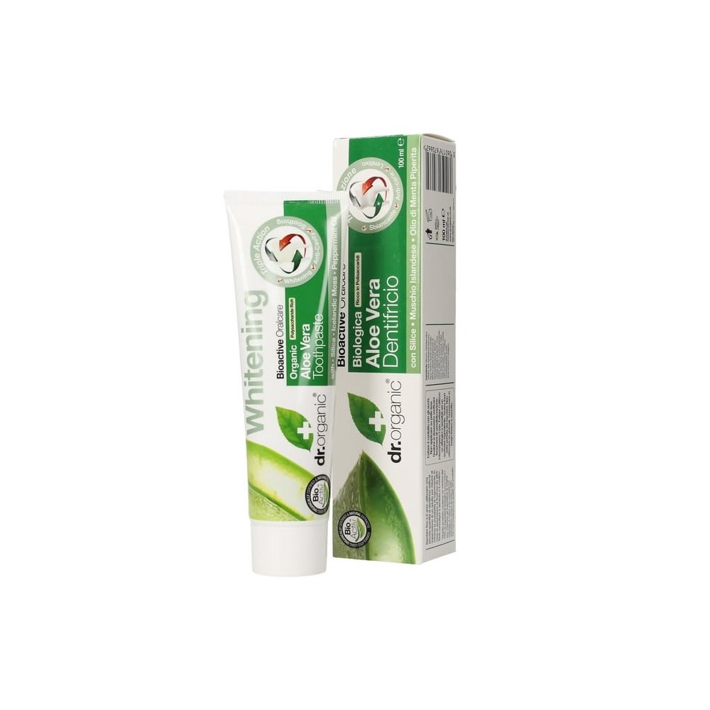 "Dr Organic Aloe Vera" dantų pasta 100ml