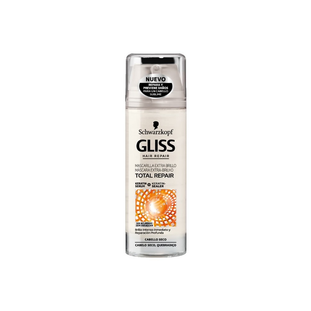 Schwarzkopf Gliss Total Repair Extra Shine kaukė 150ml