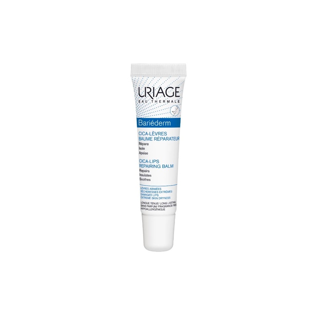 "Uriage Bariéderm Cica Lips Repairing Balm" atkuriamasis balzamas 15ml