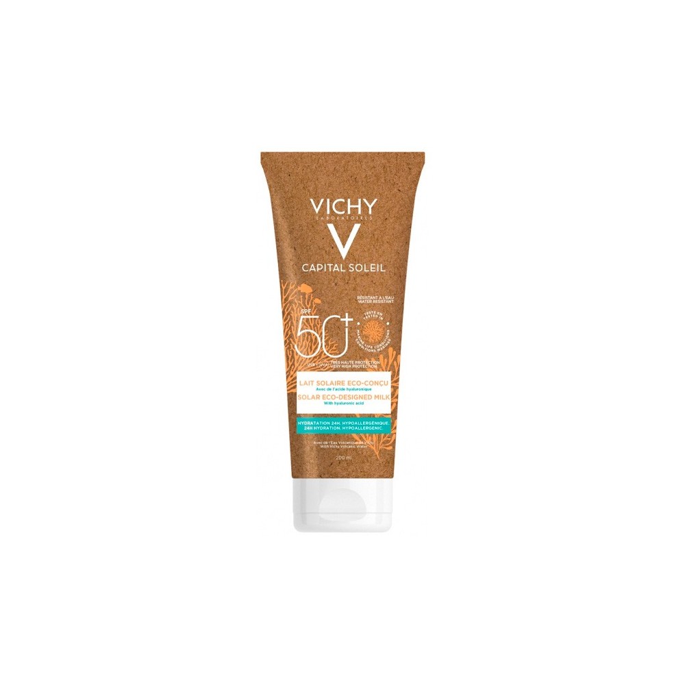 "Vichy Capital Soleil Eco-Sunscreen" apsauginis pienelis nuo saulės SPF50 200ml