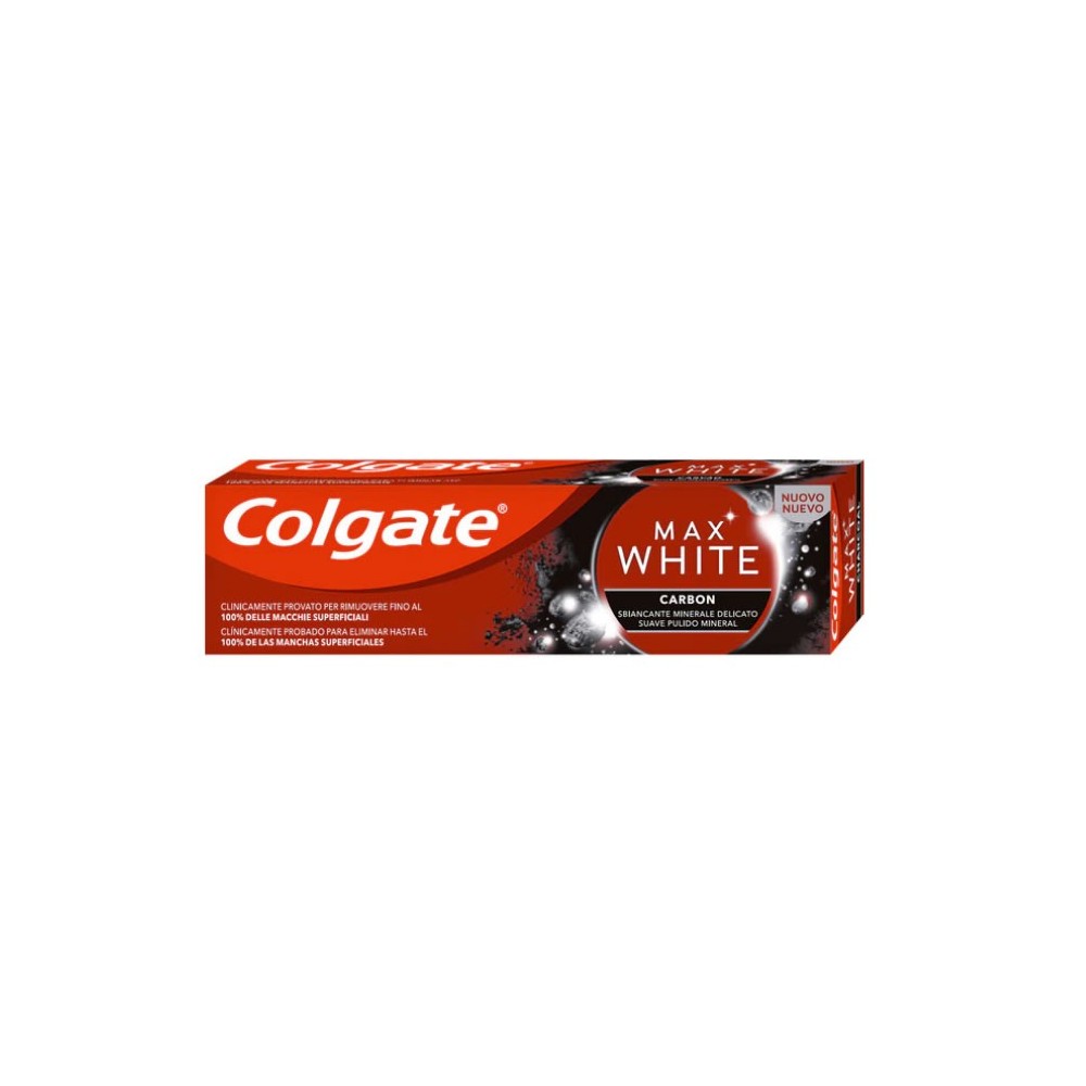 "Colgate Max White" balinamoji dantų pasta su medžio anglimi 75ml