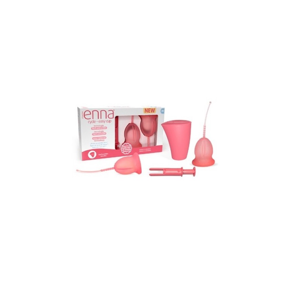 Enna Cycle 2 Menstrual Cups Size M + Applicator